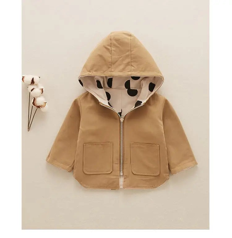 Polka Dot Double-sided Jacket
