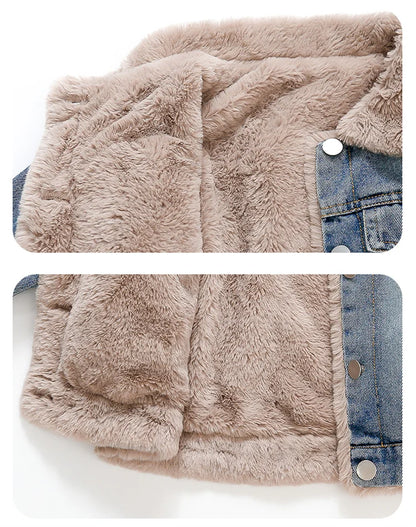 Fur Lined Winter Demin Jacket
