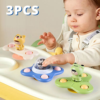 Suction Cup Fidget Spinner Rattles 3pc Set