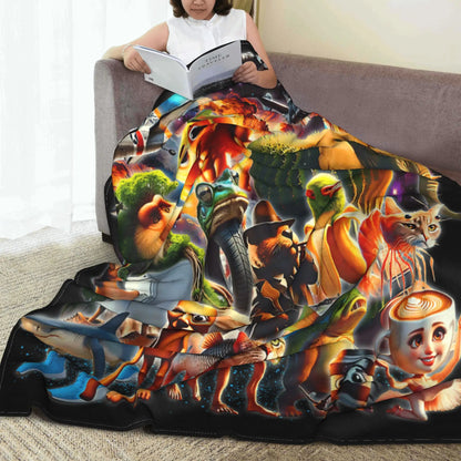 Italian Brainrot Soft Blanket