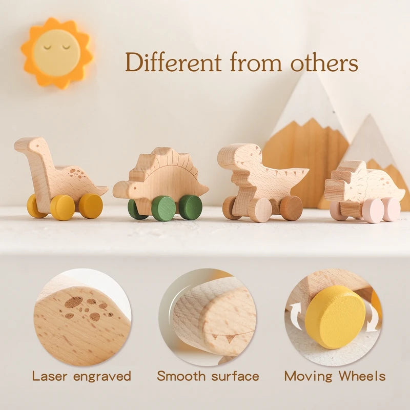 Wooden Rolling Toys