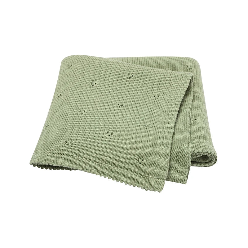 Cotton Knit Baby Blanket