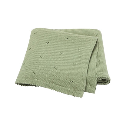 Cotton Knit Baby Blanket