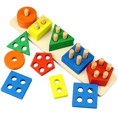 Baby Wooden Stacking Ring Toy