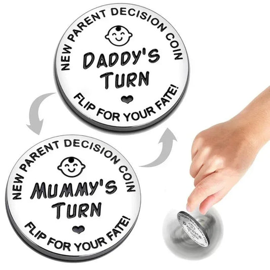 Funny Baby Gift Decision Coin Double Sided