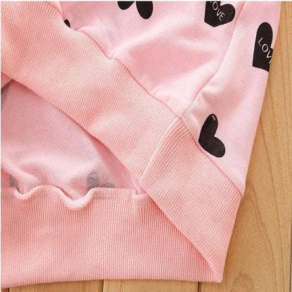 Heart Sweatshirt/Leggings with tutu