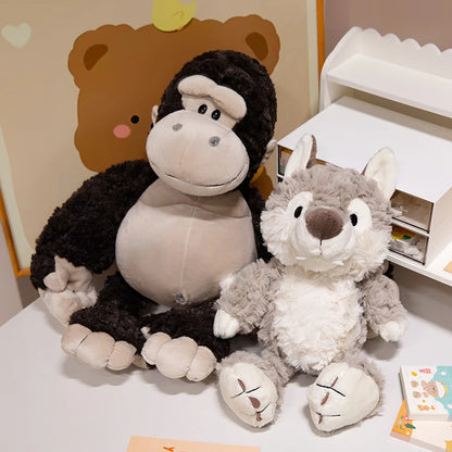 Cat, King Kong, Wolf Stuffed Animal