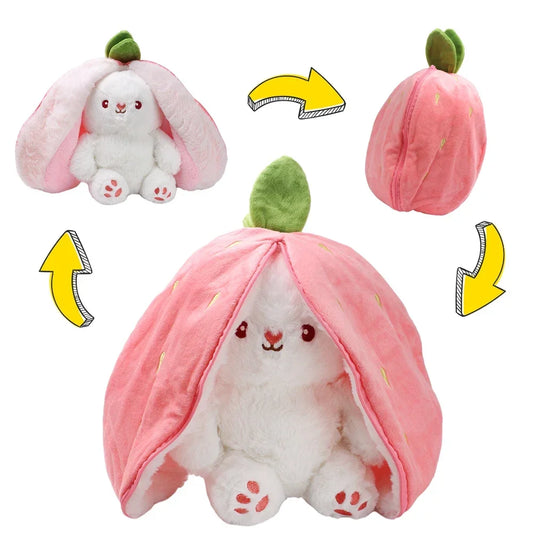 Strawberry/Carrot Bunny Stuffed Animal