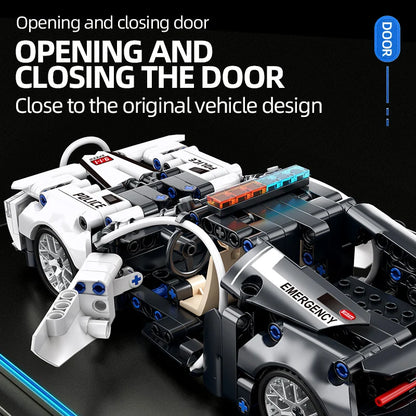 Police Car Building Blocks