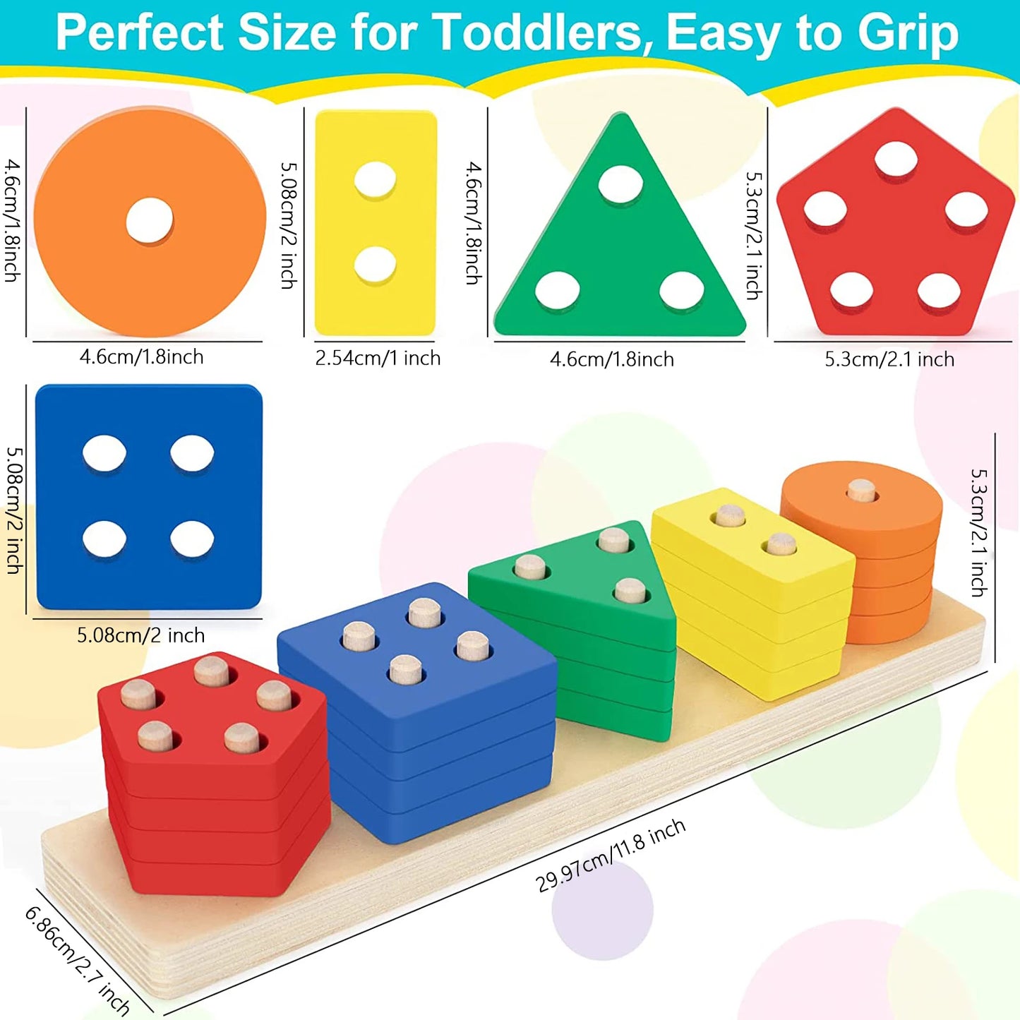Baby Wooden Stacking Ring Toy