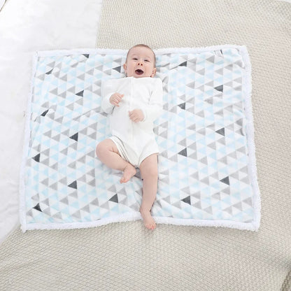 Baby Blanket Warm Fleece Abstract Design