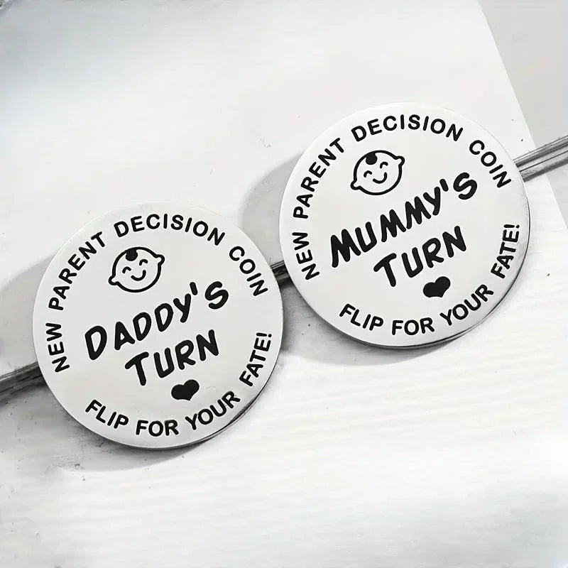 Funny Baby Gift Decision Coin Double Sided