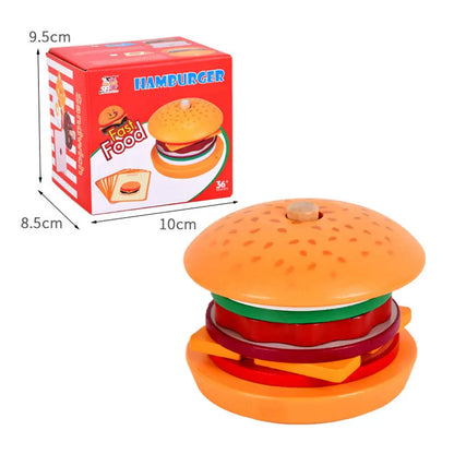 Wooden Burger Stacking Toy
