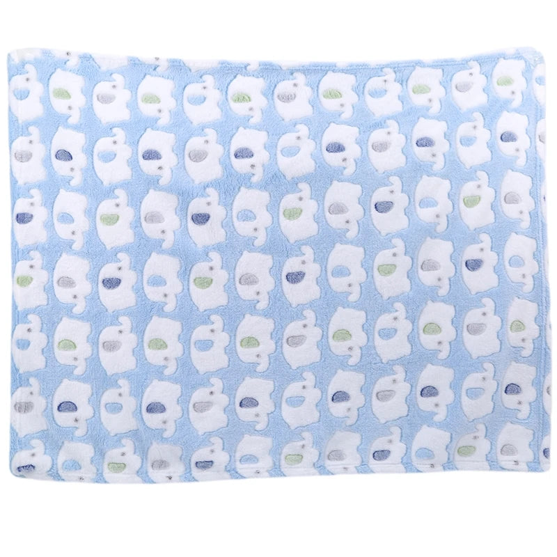 Cartoon Baby Blanket Cute Elephant