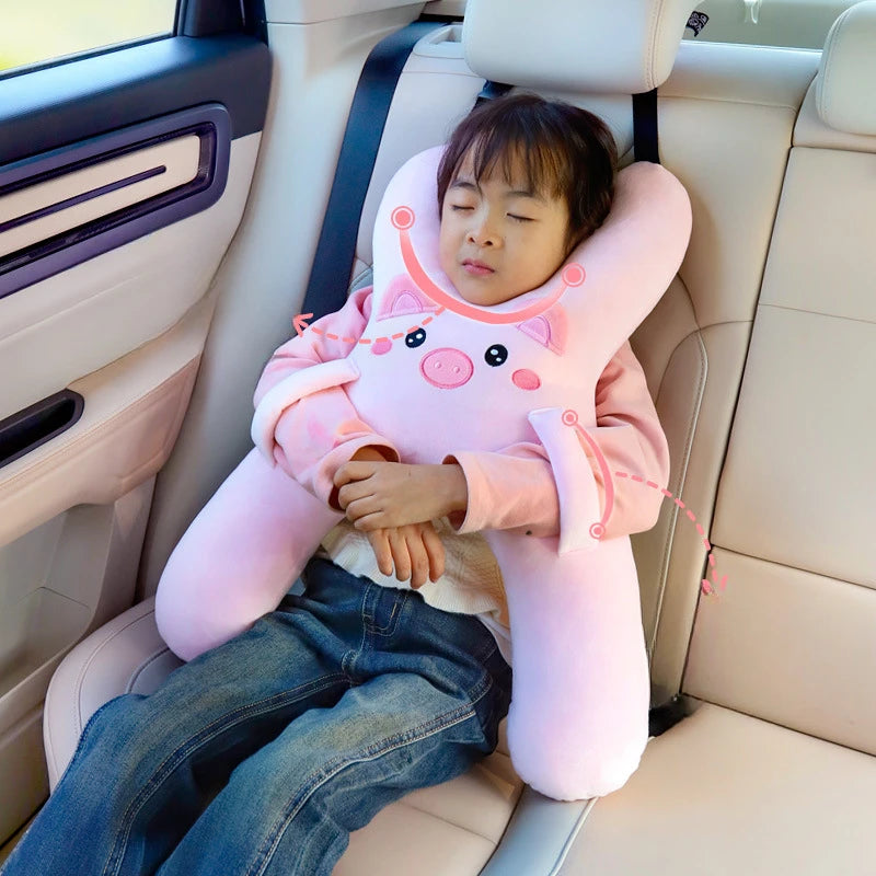 Auto Safety Kids Neck Pillow Cartoon Animals