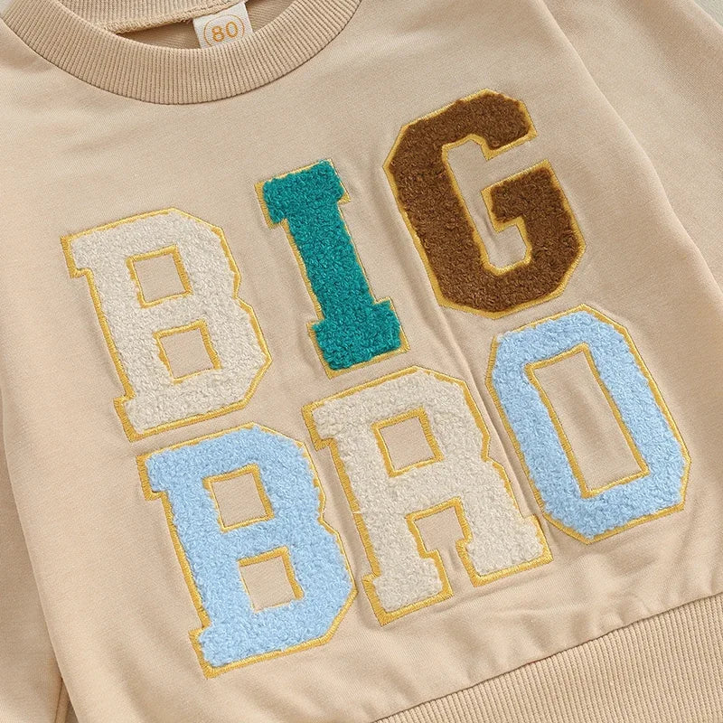 Boy Crewneck Letter Print Sweatshirt