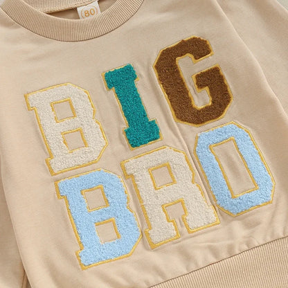 Boy Crewneck Letter Print Sweatshirt