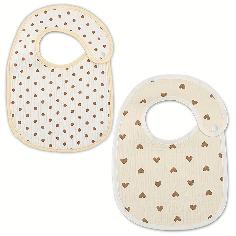 2 Piece Baby Cotton Bibs