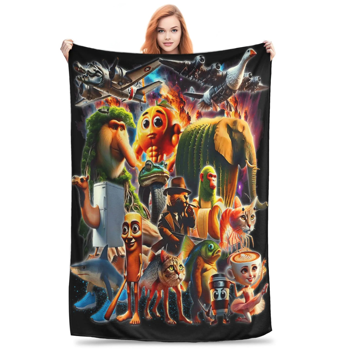 Italian Brainrot Soft Blanket