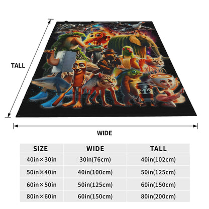 Italian Brainrot Soft Blanket