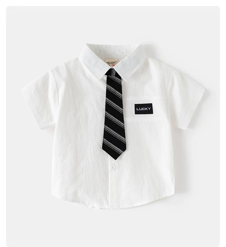 Fashion Boys Shirt with Tie