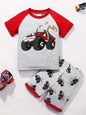 Monster Truck 2 Piece Pajama Set