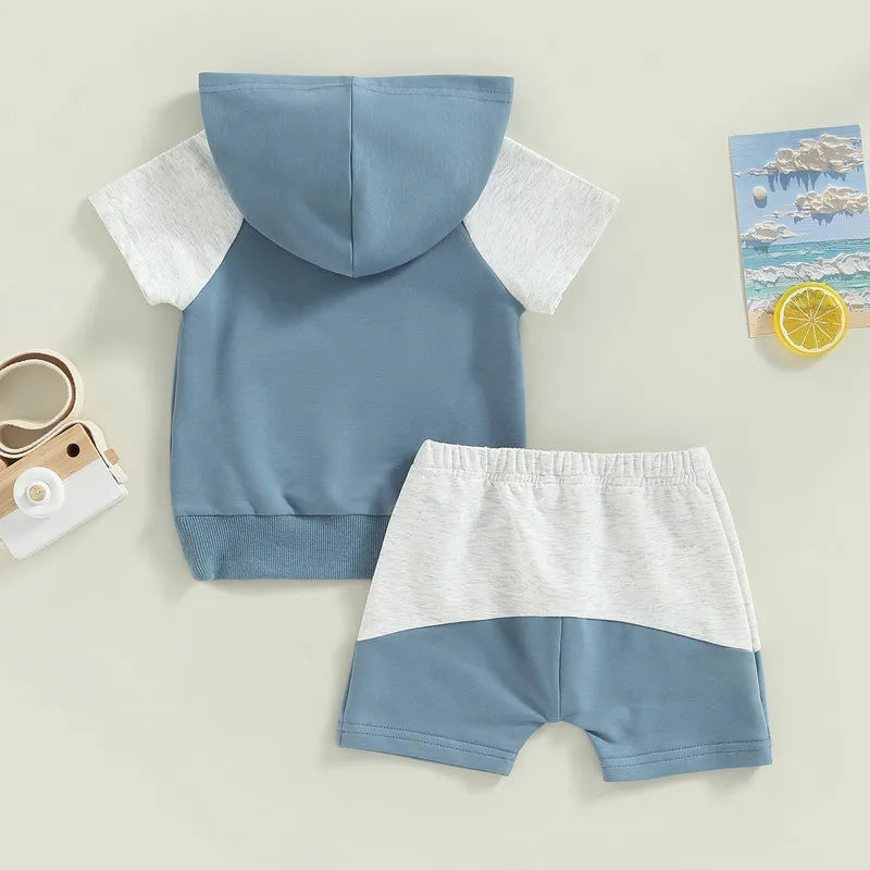 Boys Hoodie and Shorts Set