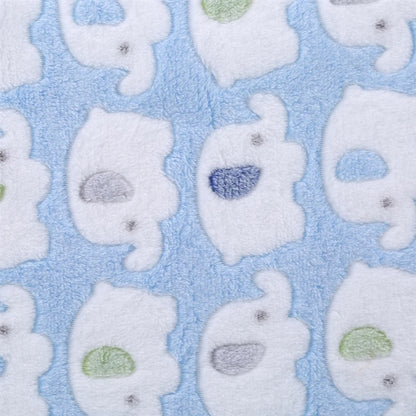Cartoon Baby Blanket Cute Elephant