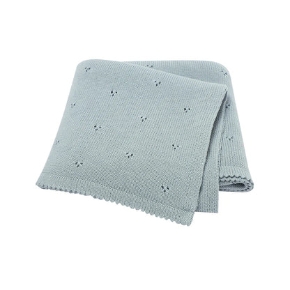 Cotton Knit Baby Blanket