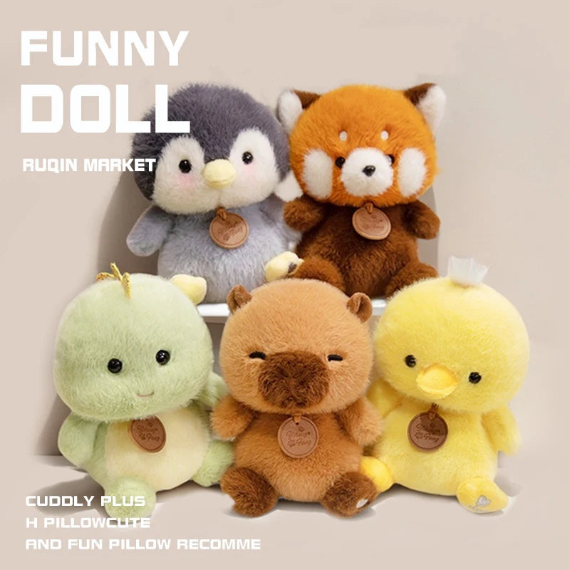 Cute Sitting Red Panda, Fox, Sloth, Cat, Stuffed Animal