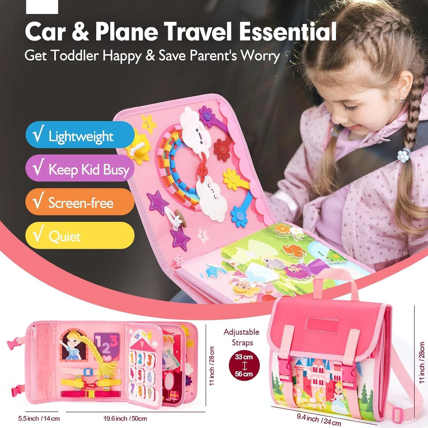Busy Board Travel Backpack