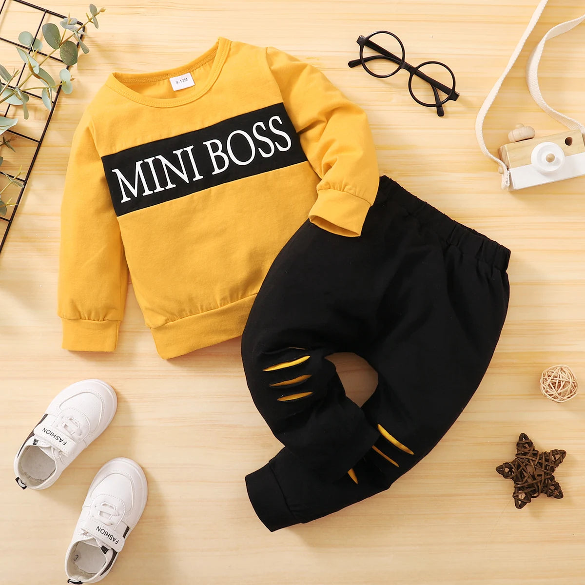 Mini Boss Sweatshirt and Sweatpants