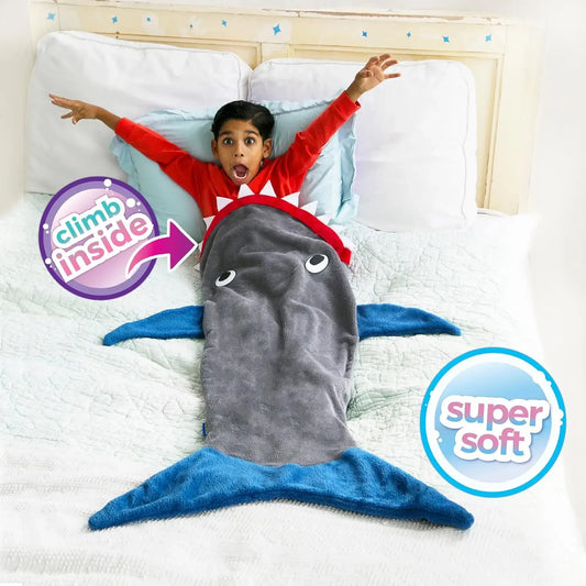 Shark Mermaid Tail Blanket