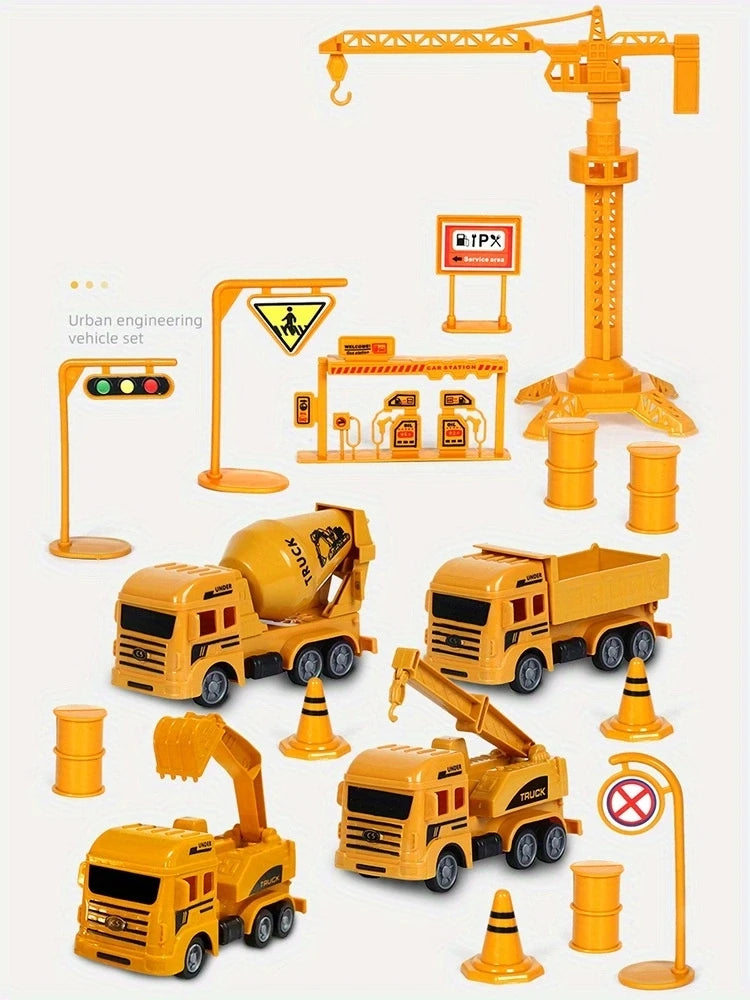 Construction Vehicle Toy Set
