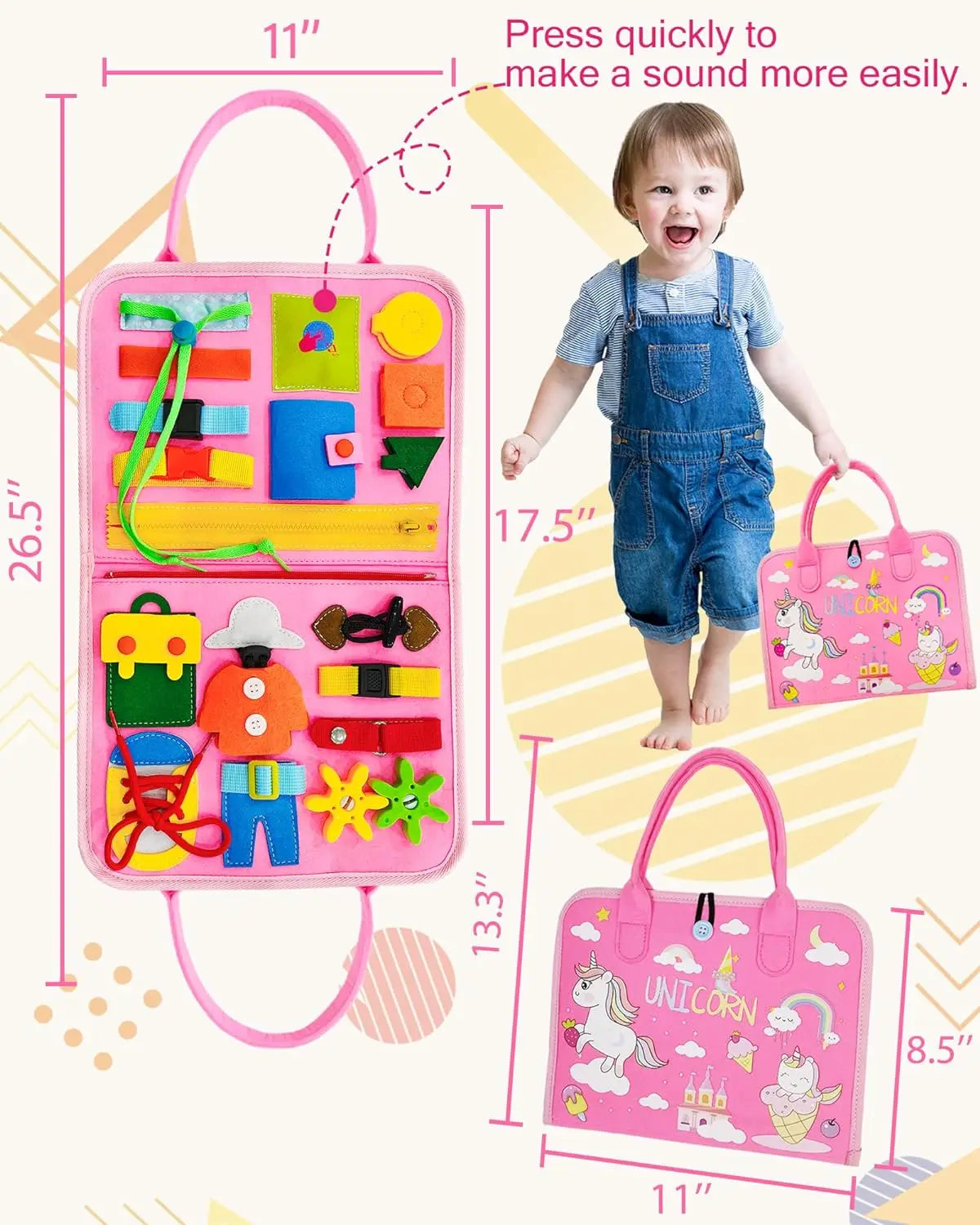 Busy Board Travel Backpack
