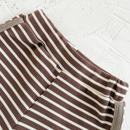 2 Piece Shirt and Stripe Shorts