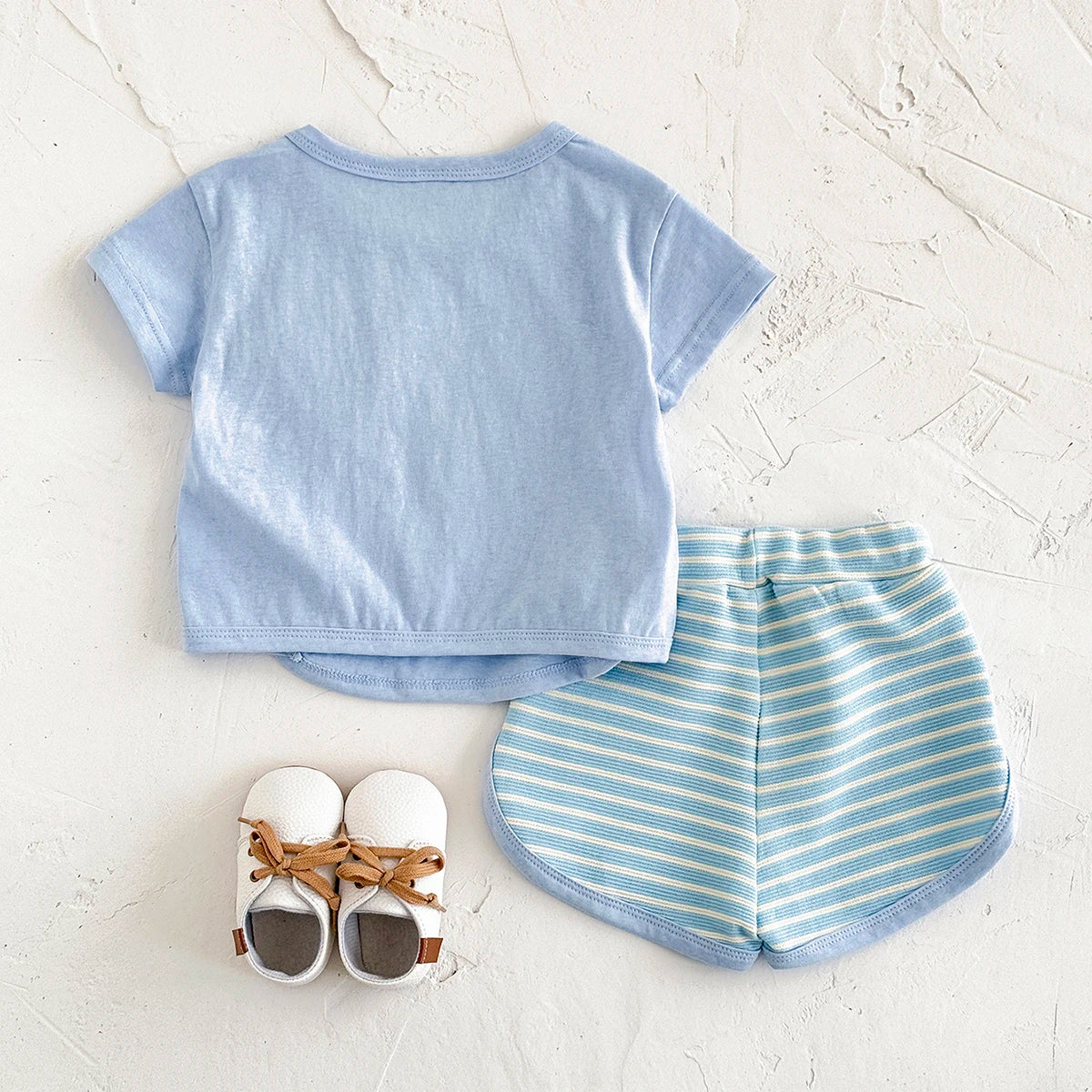 2 Piece Shirt and Stripe Shorts