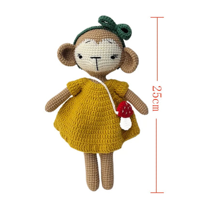 Crocheted Monkey/Rabbit Decor Stuffed Animal