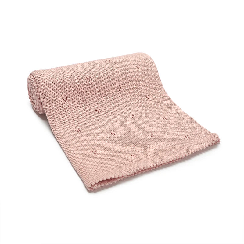 Cotton Knit Baby Blanket