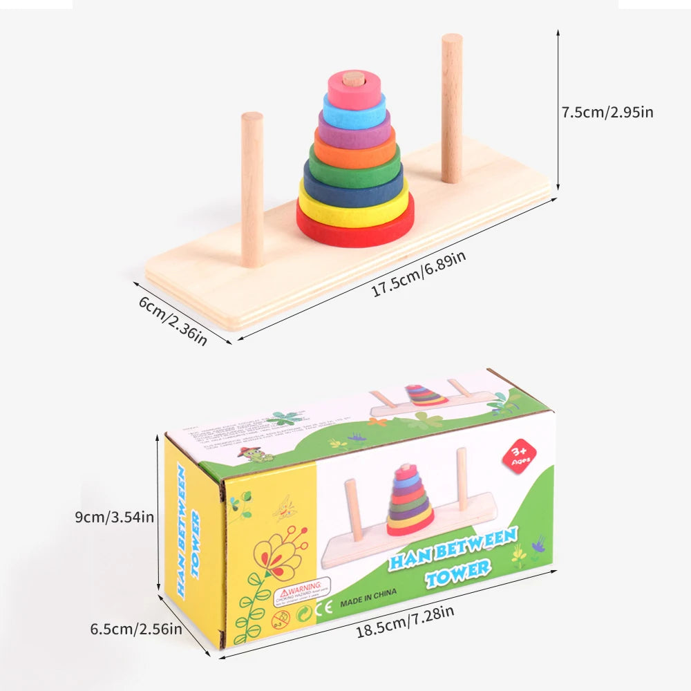 Baby Wooden Stacking Ring Toy