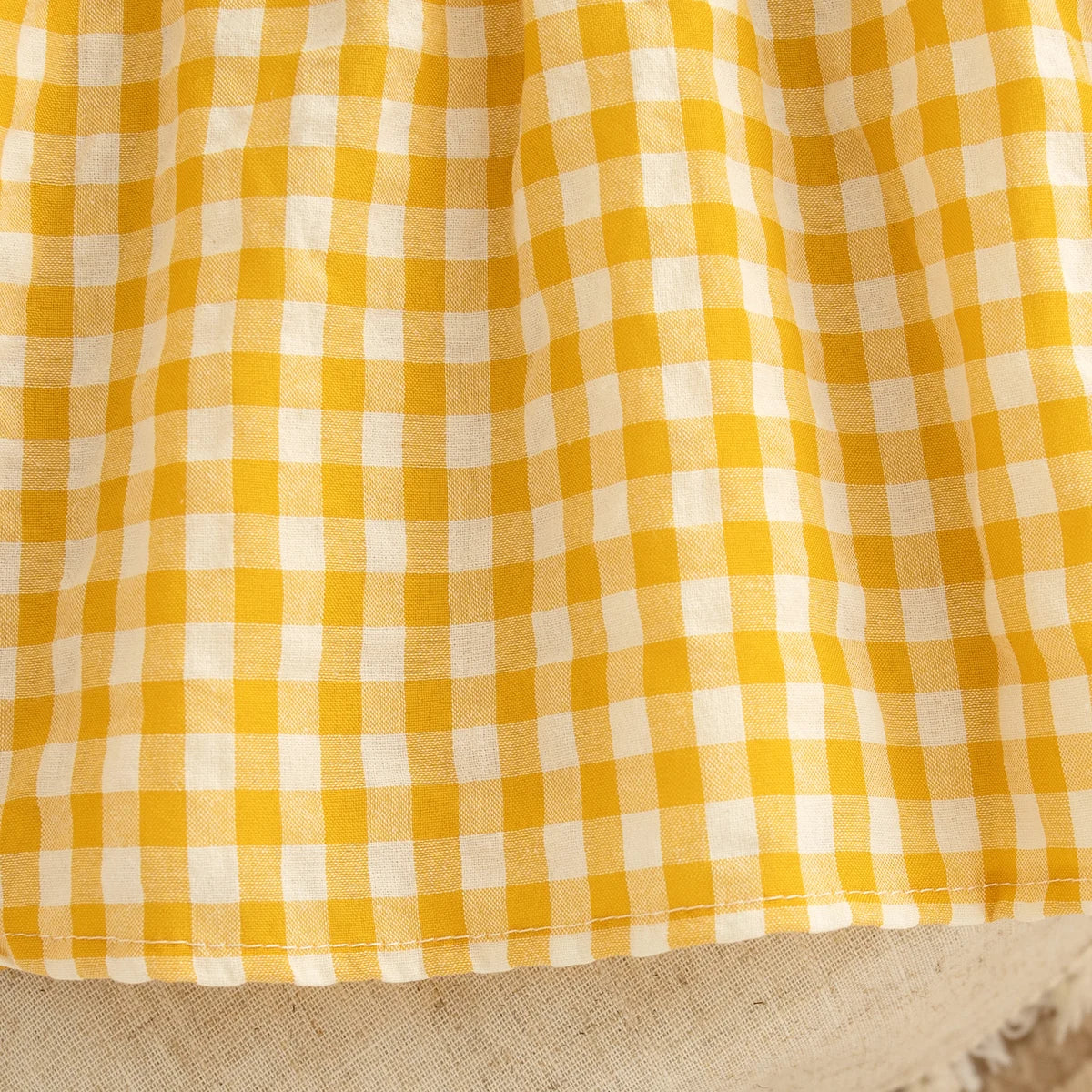 Checkered Breathable Suspender Dress