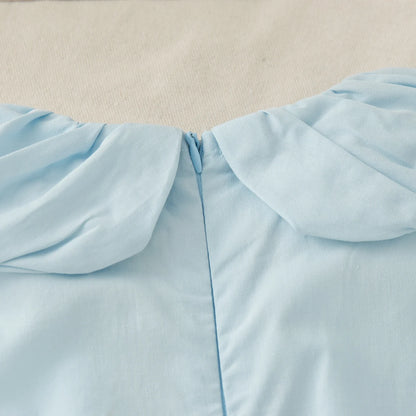 Pink/Blue Dress with Bow