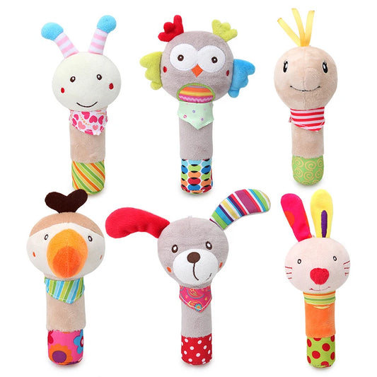 Cartoon Animal Baby Rattles