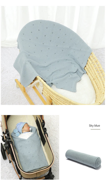 Cotton Knit Baby Blanket