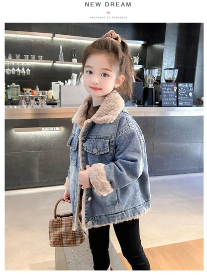 Fur Lined Winter Demin Jacket