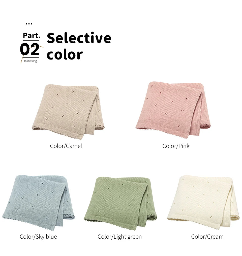 Cotton Knit Baby Blanket