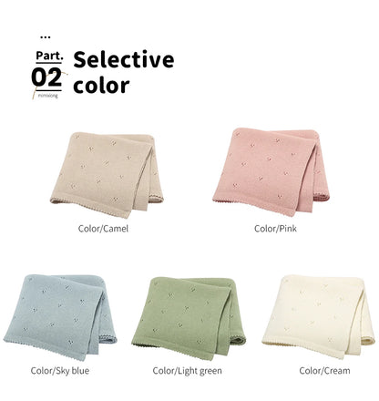 Cotton Knit Baby Blanket