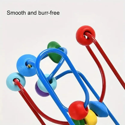 Colorful Wooden Roller Coaster Toy