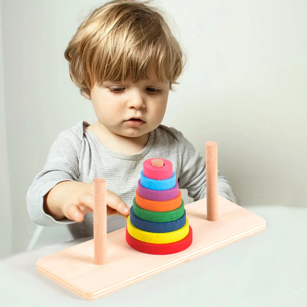 Baby Wooden Stacking Ring Toy