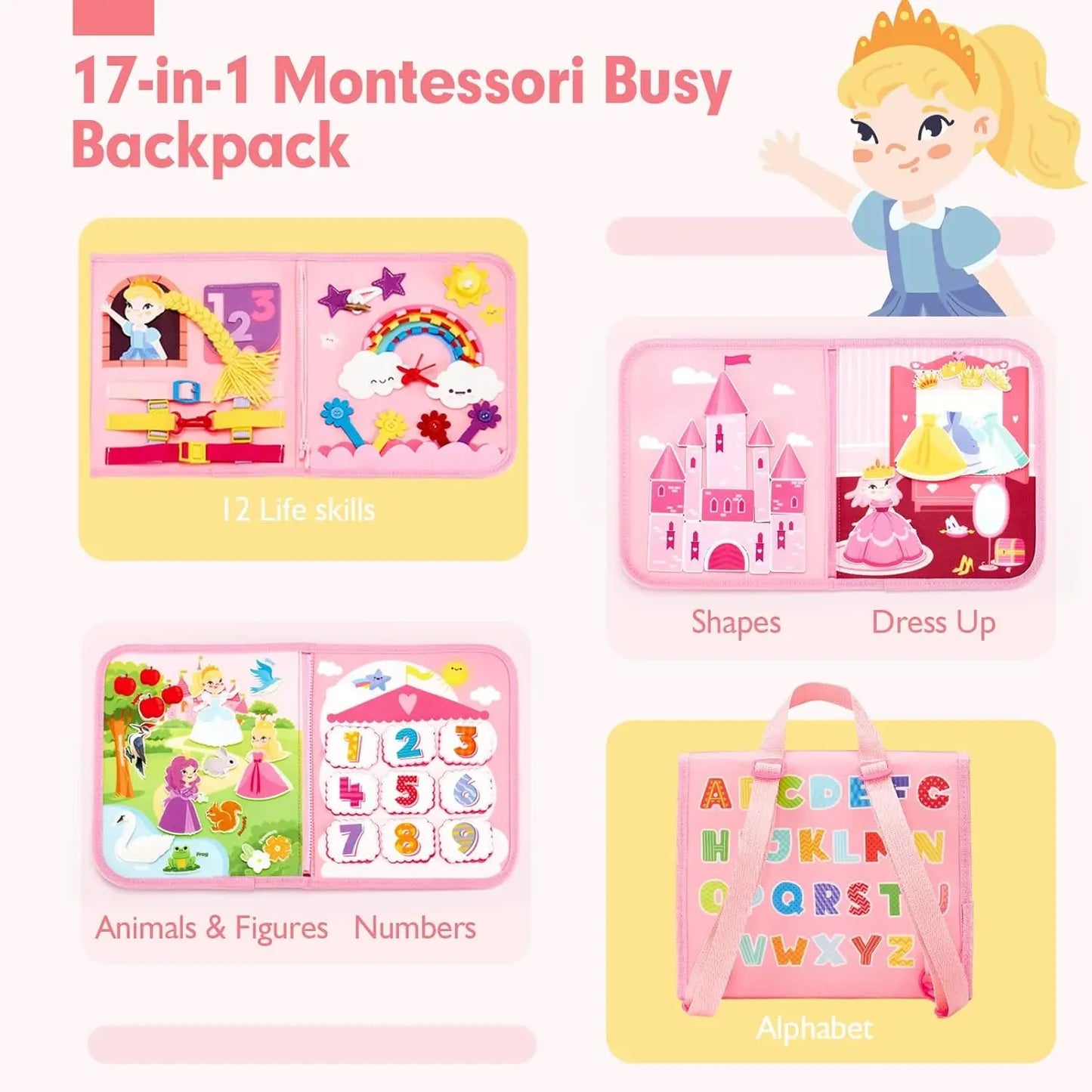 Busy Board Travel Backpack